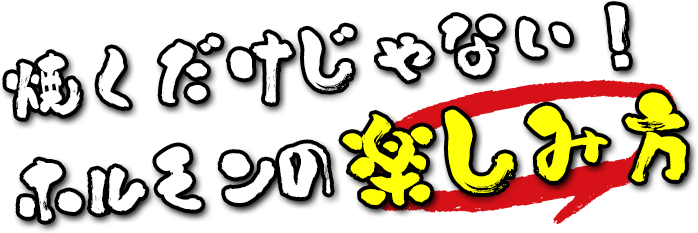 焼くだけじゃない！ホルモンの楽しみ方
