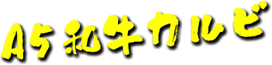 A5和牛カルビ